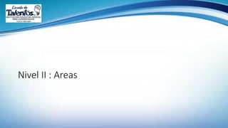 Nivel II : Areas
 