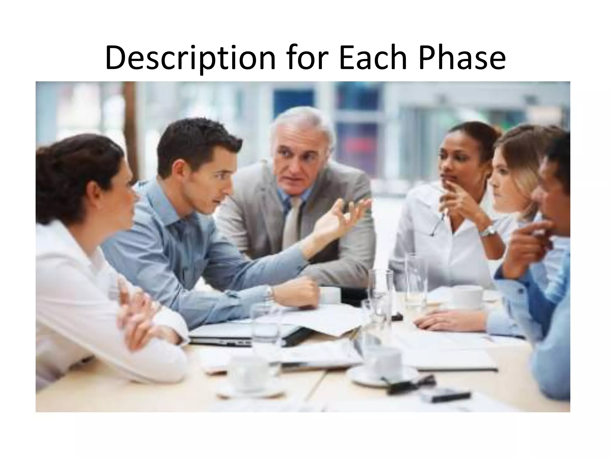 Description for Each Phase
 