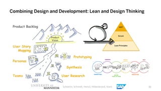 Combining Design and Development: Lean and Design Thinking




                      Scheerer, Schmidt, Heinzl, Hildenbran...