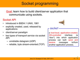 Network protocols and Java programming | PPSX
