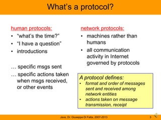 Network protocols and Java programming | PPSX