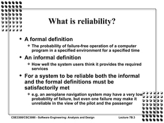 Comprehensive Analysis of Software Reliability in Engineering | PPT