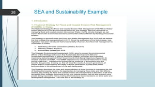 SEA and Sustainability Example
26
 