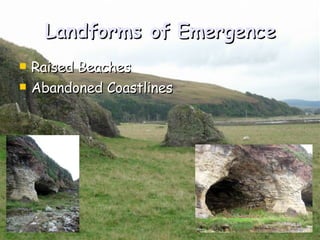 Landforms of Emergence Raised Beaches Abandoned Coastlines 
