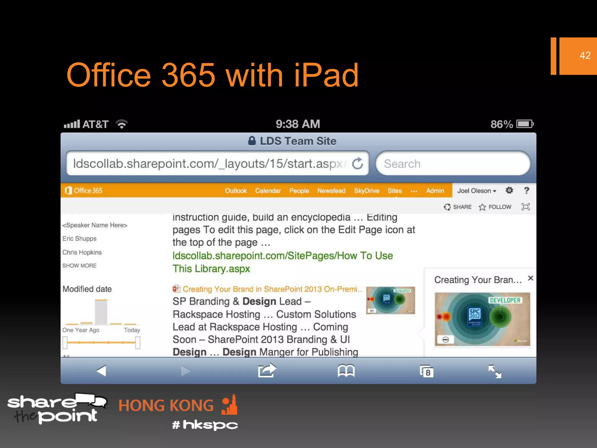 42

Office 365 with iPad
 