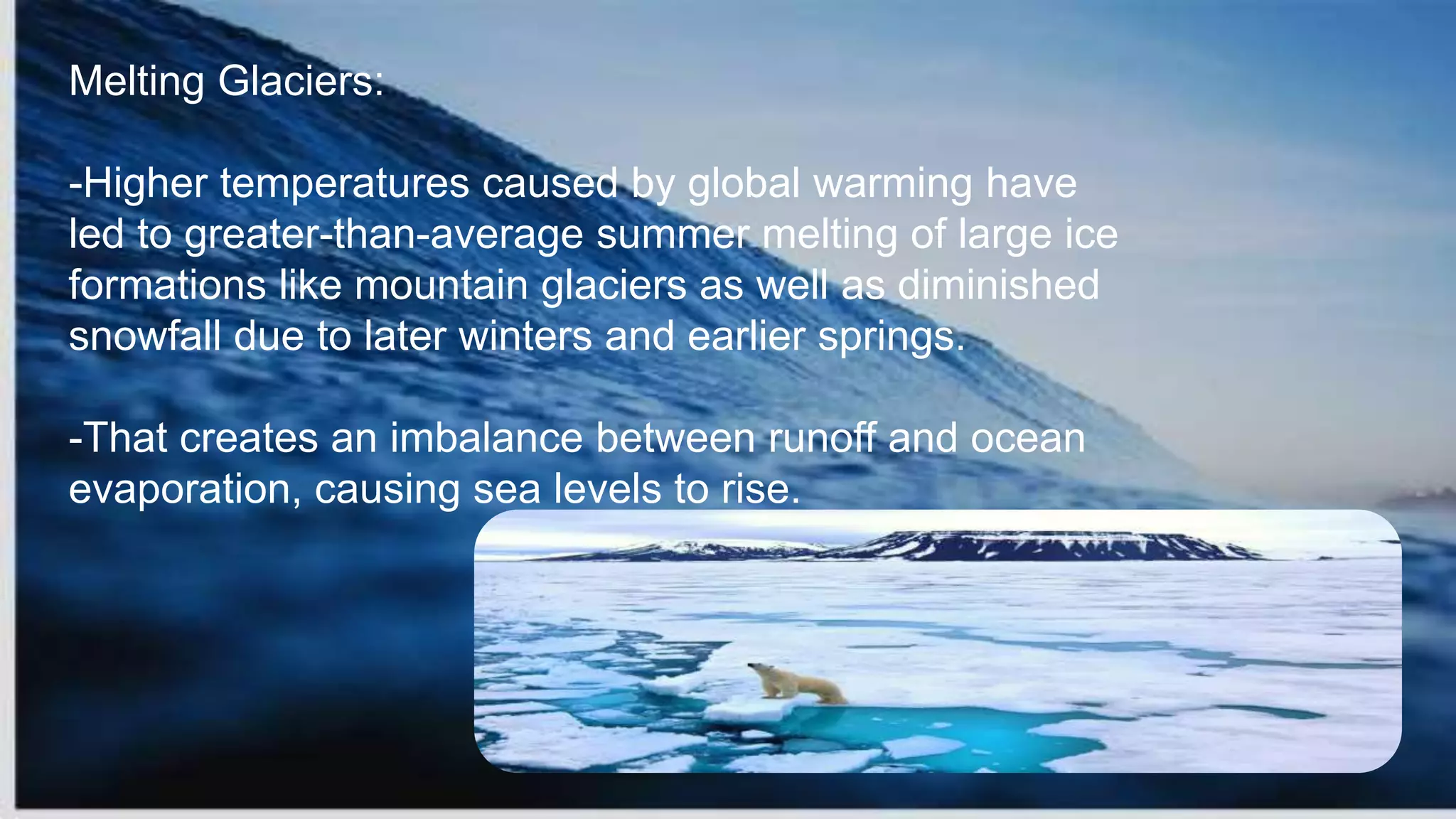 Sea level rise and it's causes,Effects and mitigation | PPTX