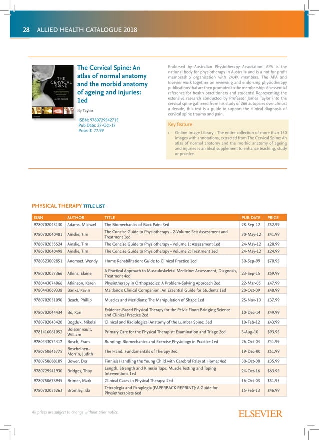 SEA allied health catalogue 2018 final rmar18 PDF