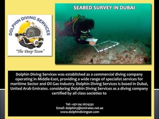 Seabed survey in Dubai