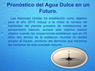 Adicionalmente, la contaminación causada por los efluentes domésticos e industriales, la deforestación y las prácticas del uso del suelo, está reduciendo notablemente la disponibilidad de agua utilizable. 