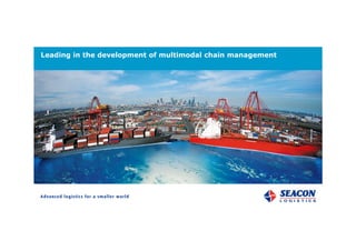 Titelstijl van model bewerkenLeading in the development of multimodal chain management
 