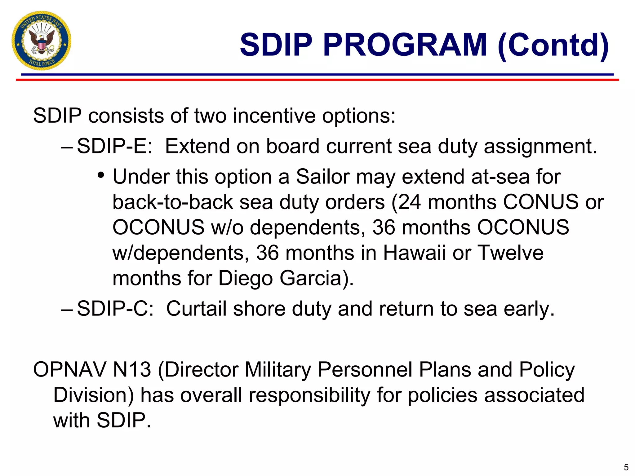 Sea duty incentive pay by joseph ferdinand | PDF