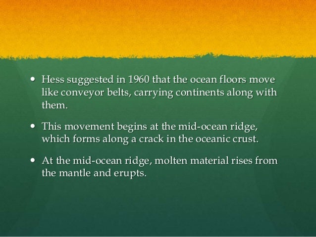 Sea Floor Spreading Powerpoint