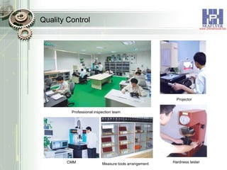 Quality Control Professional inspection team Projector CMM Measure tools arrangement Hardness tester 
