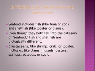 Seafood and Types | PPTX