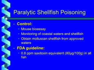 Shellfish Examples Saxitoxin seafood-safety-and-natural-marine-toxins.ppt
