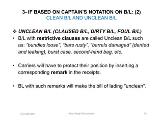 SEA FREIGHT DOCUMENTS (Sea Docs) (f) | PDF