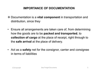 SEA FREIGHT DOCUMENTS (Sea Docs) (f) | PDF