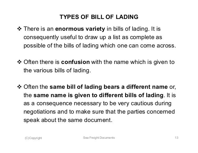 bill of lading doc