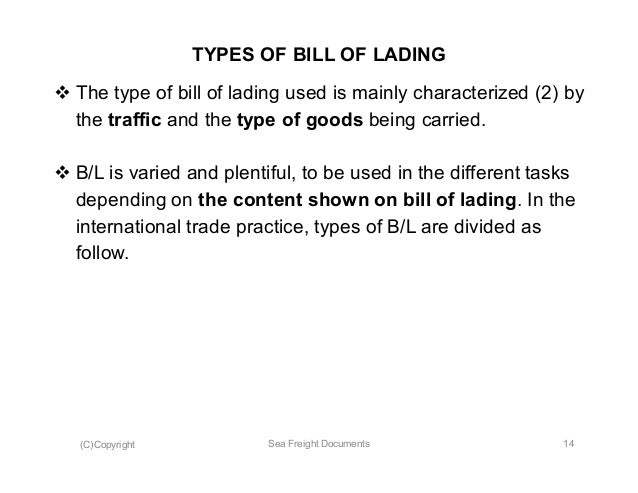 bill of lading doc