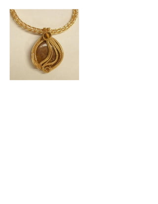 Sea Grass Woven Wire Pendant