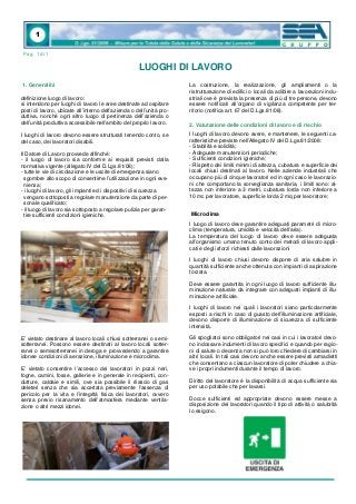 Misure per la tutela della Sicurezza sul lavoro | PDF