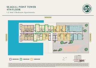 04
DISCLAIMER: All measurements, dimensions, coordinates and drawings given as the Floor Plans in this literature are approximate and provided only for the purpose of marketing, illustration, information and general guidance as such drawings are not to scale. All the rooms, sizes,
locations, orientations, dimensions, fixtures, fittings, finishes and specifications (including materials for, placement, size of rooms, windows, doors, balcony, furniture’s, inbuilt wardrobe etc.) provided in the floor plans may vary as the same have been taken from concept designs prior
to the actual development/construction and therefore their accuracy in relation to actual construction cannot be confirmed. Hence, we make no guarantee, warranty or representation as to the accuracy and completeness of the Floor plan information as changes may be made during
the development process, without notice. Always refer to latest IFC design available in the sales office for the most accurate representation of all construction details.
WM.
BATH.
STORAGE
BATH.
BATHROOMLAUN.
POWDER
KITCHEN
LIVING / DINING
BALCONY
BEDROOM 01 BEDROOM 02 MASTER
BEDROOM
CORRIDOR
MASTER
BEDROOM
LIVING / DINING BEDROOM 01
BATH.
BATHROOM
LAUN.
CORRIDOR
POWDER
BALCONY
KITCHEN
BALCONY
MASTER
BEDROOM
LIVING / DINING
KITCHEN
BATHROOM
LAUN.
DRESSING DRESSING
LAUN.
BATHROOM
KITCHEN
MASTER
BEDROOM
LIVING / DINING
BALCONY
DRESSING
LAUN.
BATHROOM
KITCHEN
MASTER
BEDROOM
LIVING / DINING
BALCONY
BALCONY
MASTER
BEDROOM
LIVING / DINING
KITCHEN
BATHROOM
LAUN.
DRESSING
BALCONY
MASTER
BEDROOM
LIVING / DINING
KITCHEN
BATHROOM
LAUN.
DRESSING
BATH.
STORAGE
BATH. BATHROOMLAUN.
POWDER
KITCHEN
LIVING / DINING
BALCONY
BEDROOM 01 BEDROOM 02 MASTER
BEDROOM
CORRIDOR
BALCONY
LIVING / DINING
KITCHEN
LAUN.
CORRIDOR
BEDROOM 01 MASTER
BEDROOM
BATHROOM
BATH.
POWDER WM.
BALCONY
LIVING / DINING BEDROOM 01 MASTER
BEDROOM
KITCHEN
CORRIDOR
BATH.
LAUN.
BATHROOM
ST-02
CORRIDOR CORRIDOR
ELEC.
ROOM
FHC
GARBAGE
ROOMTELE.
ROOM
PL
PL PL
FL
ST-01
LIFT LOBBY
M.TOILETS
JAN.
GYM
KIDS AREALIBRARY
DIS.
F.TOILETS
TOILET
FHC
403
404
402 401
405 406 407 408
409410
DUBAISKYLINE
MEYDANHOTEL
3 BEDROOM 2 BEDROOM 1 BEDROOM
MEYDAN ONE
SEAGULL POINT TOWER
4TH FLOOR
1. 2 And 3 Bedroom Apartments
 