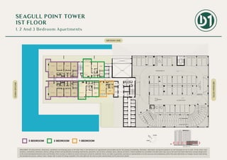 01
DISCLAIMER: All measurements, dimensions, coordinates and drawings given as the Floor Plans in this literature are approximate and provided only for the purpose of marketing, illustration, information and general guidance as such drawings are not to scale. All the rooms, sizes,
locations, orientations, dimensions, fixtures, fittings, finishes and specifications (including materials for, placement, size of rooms, windows, doors, balcony, furniture’s, inbuilt wardrobe etc.) provided in the floor plans may vary as the same have been taken from concept designs prior
to the actual development/construction and therefore their accuracy in relation to actual construction cannot be confirmed. Hence, we make no guarantee, warranty or representation as to the accuracy and completeness of the Floor plan information as changes may be made during
the development process, without notice. Always refer to latest IFC design available in the sales office for the most accurate representation of all construction details.
WM.
BATH.
STORAGE
BATH.
BATHROOM
LAUN.
POWDER
KITCHEN
LIVING / DINING
BALCONY
BEDROOM 01 BEDROOM 02 MASTER
BEDROOM
CORRIDOR
MASTER
BEDROOM
LIVING / DINING BEDROOM 01
BATH.
BATHROOM
LAUN.
CORRIDOR
POWDER
BALCONY
KITCHEN
BALCONY
MASTER
BEDROOM
LIVING / DINING
KITCHEN
BATHROOM
LAUN.
DRESSING
BATH.
STORAGE
BATH.
BATHROOM
LAUN.
POWDER
KITCHEN
LIVING / DINING
BALCONY
BEDROOM 01 BEDROOM 02 MASTER
BEDROOM
CORRIDOR
BALCONY
LIVING / DINING
KITCHEN
LAUN.
CORRIDOR
BEDROOM 01 MASTER
BEDROOM
BATHROOM
BATH.
POWDER WM.
ST-02
CORRIDOR CORRIDOR
ELEC.
ROOM
FHC
GARBAGE
ROOMTELE.
ROOM
PL
PL PL
FL
ST-01
LIFT LOBBY
STORAGE
STORAGE
STORAGE
STORAGE
STORAGE
STORAGE
STORAGE
STORAGE
STORAGE
STORAGE
STORAGE
STORAGE
STORAGE
STORAGE
STORAGE
STORAGE
STORAGE
STORAGE
OPEN TO BELOW
OPEN TO BELOW
STORAGE
DRIVEWAY
DRIVEWAY
ST-03
103
104
102 101
105
DUBAISKYLINE
MEYDANHOTEL
3 BEDROOM 2 BEDROOM 1 BEDROOM
MEYDAN ONE
SEAGULL POINT TOWER
1ST FLOOR
1. 2 And 3 Bedroom Apartments
 