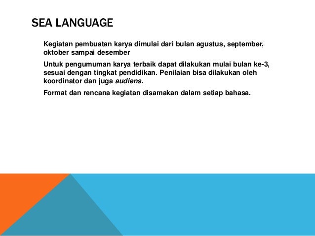 Sea language ( sma – smk )