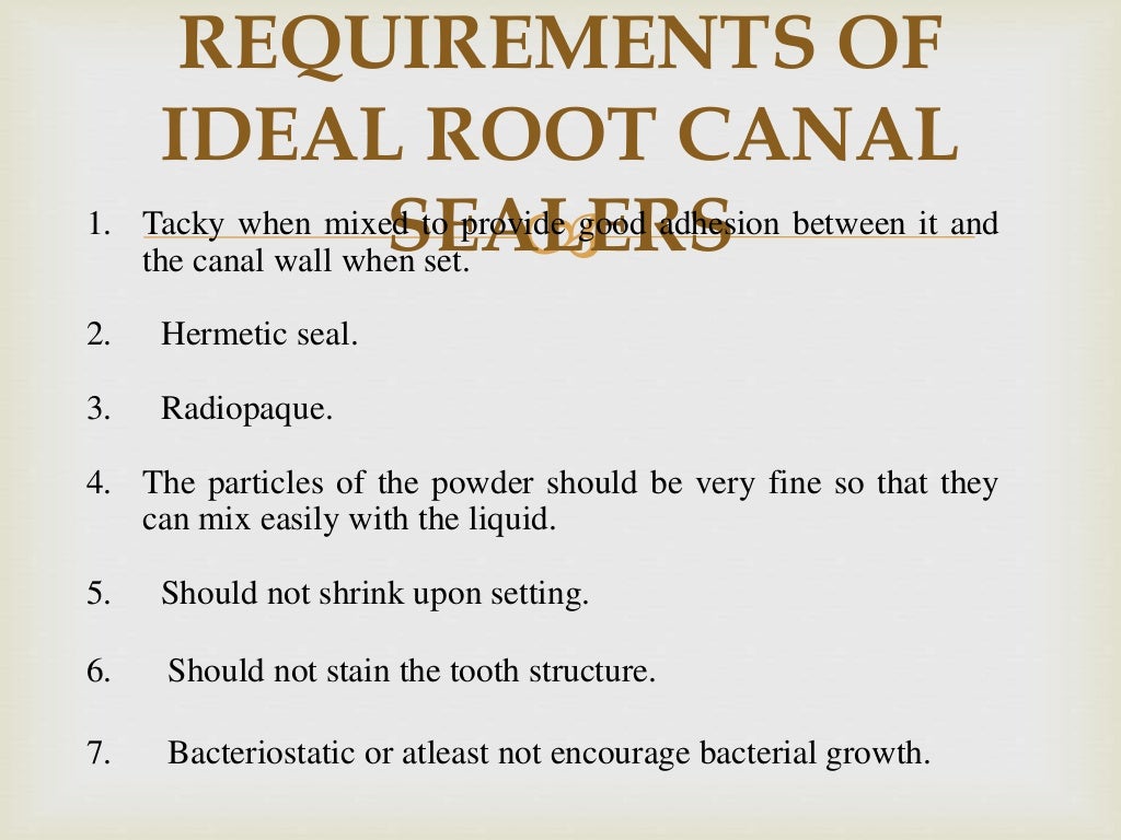 root canal sealers