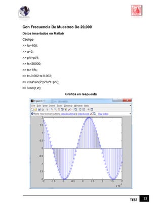 Señales de tiempo continuo y discreto MATLAB | PDF
