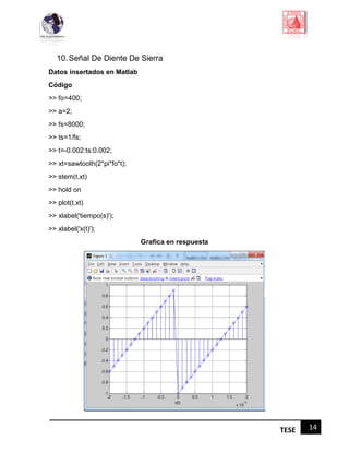 Señales de tiempo continuo y discreto MATLAB | PDF