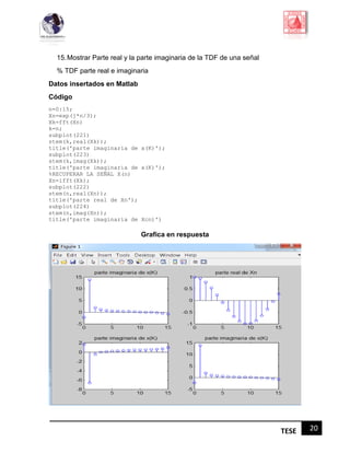 Señales de tiempo continuo y discreto MATLAB | PDF