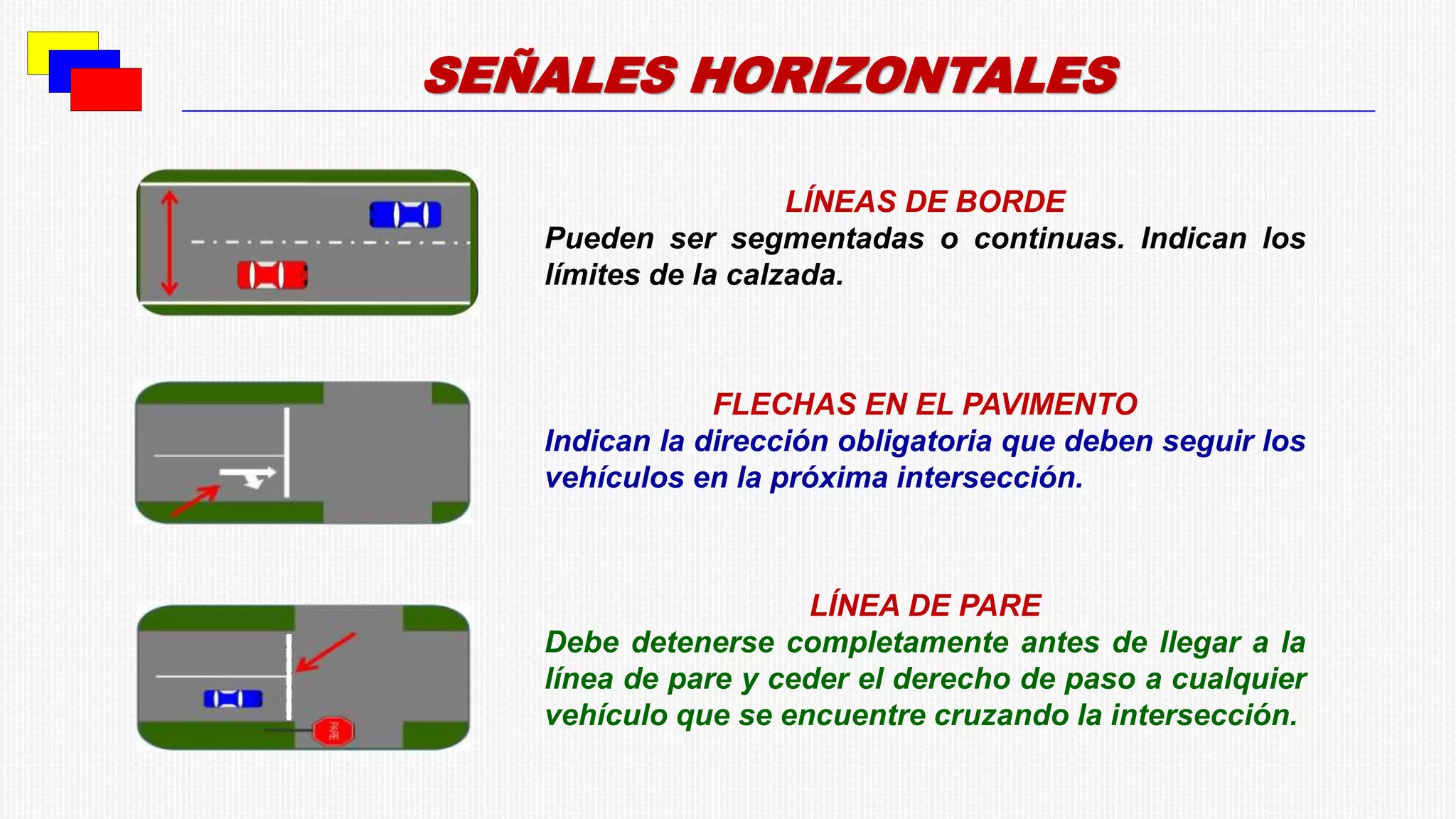 Sentido Horizontal Señales horizontales | PPTX