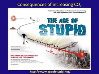 Consequences of increasing CO2 http://www.ageofstupid.net/ 