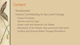Sea level rise | PPTX