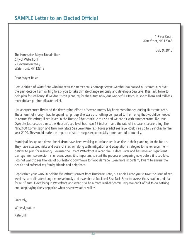 Advocacy Letter Template