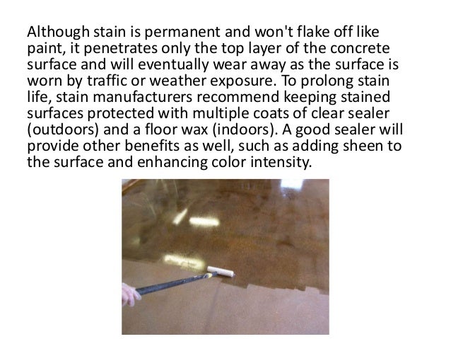 Sealing Stained Concrete