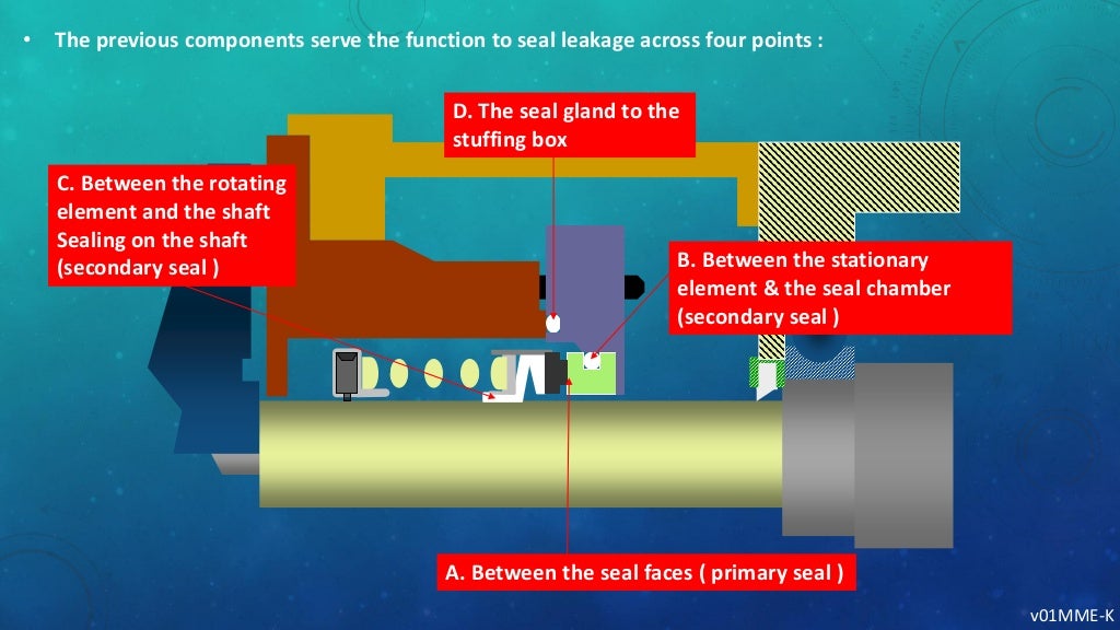 sealing system for rotating shafts ( mechanical seals and packing )