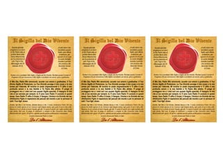 O Mio Dio, Padre Mio amorevole,
accetto con amore e gratitudine il
Tuo Divino Sigillo di Protezione.
La Tua Divinità avvol...