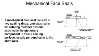 Seals and Gaskets for design of machine elements | PPTX