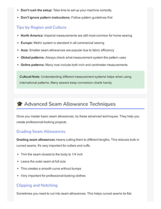 Seam Check Seam Allowance Calculator: Your Key to Perfect Stitching Precision! | PDF