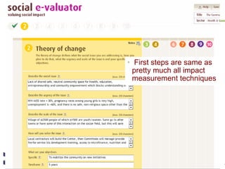 First steps are same as pretty much all impact measurement techniques 