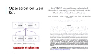 Operation on Gen
Set
11/07/2019 20
http://distill.pub/2016/augmented-rnns/
Attention mechanism
 