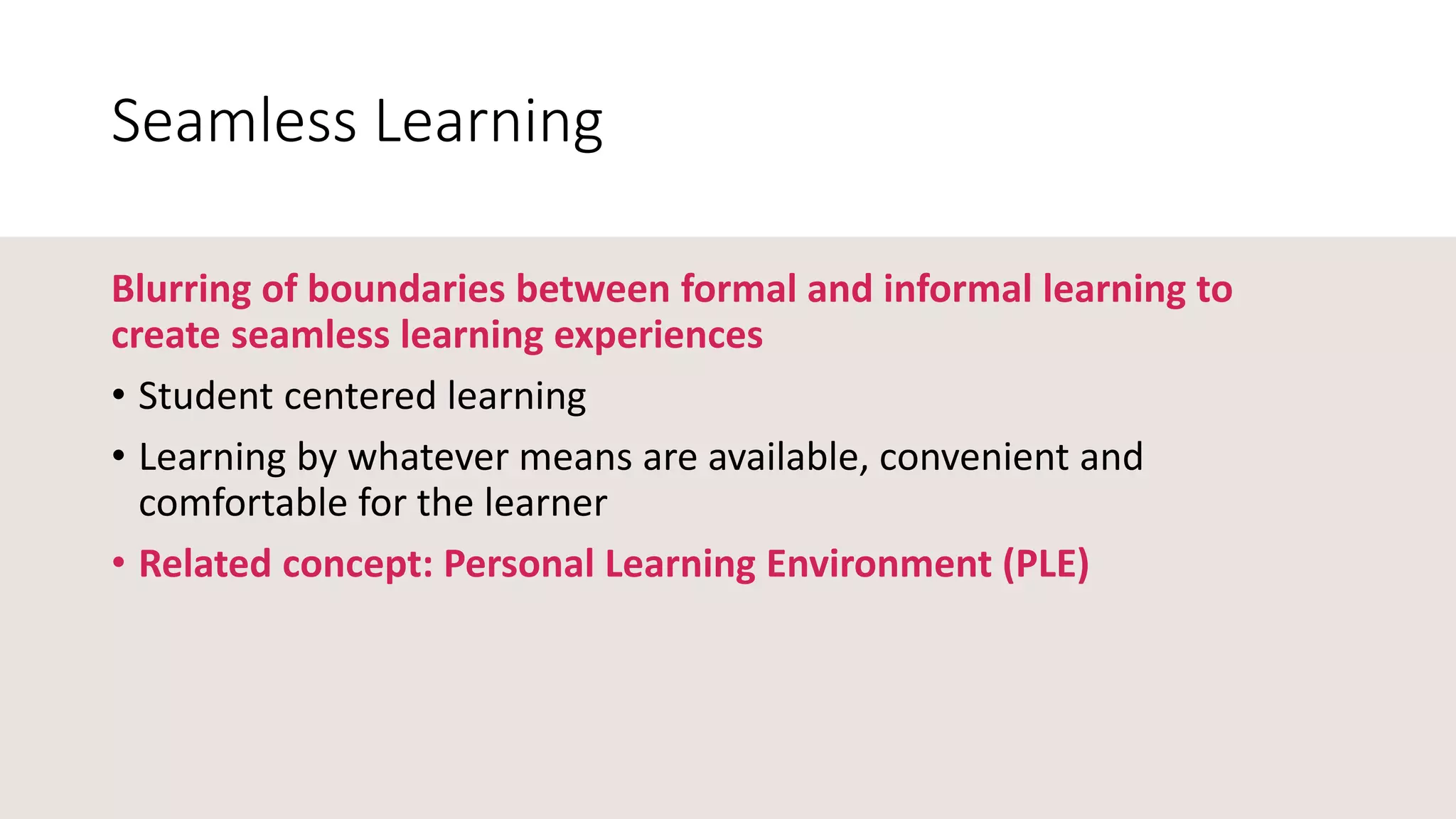 Seamless Learning Pptx