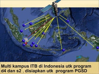Multi kampus  ITB di Indonesia  utk program d4 dan s2   , disiapkan utk  program PGSD ‏ 
