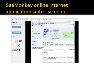 SeaMonkey online internet application suite