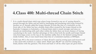 Thread Interlooping Seams and stitches | PPTX