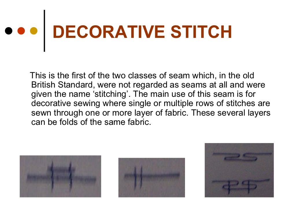 Seams used in garments