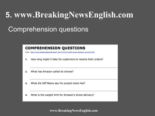 Breaking News English, 20 Questions