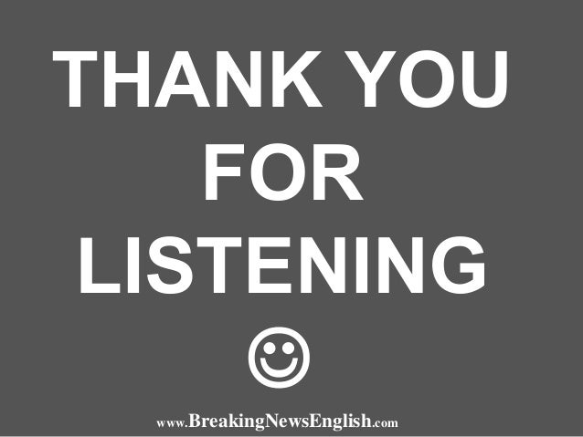 Listening to the news by Sean Banville (Breaking News English)